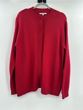 NorthStyle Red Semi Open-Front Women's Cardigan
